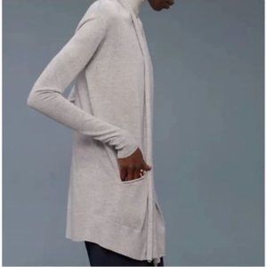 Wilfred [Aritzia] Flaubert Silk Cashmere Cardigan - Oatmeal - Medium